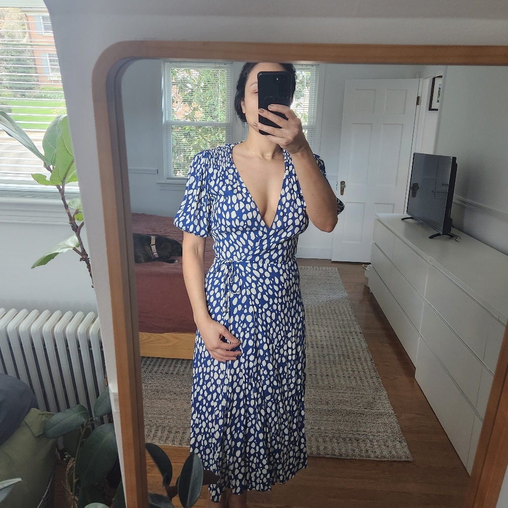 Reformation LOLITA AUGUSTINA MIDI DRESS S